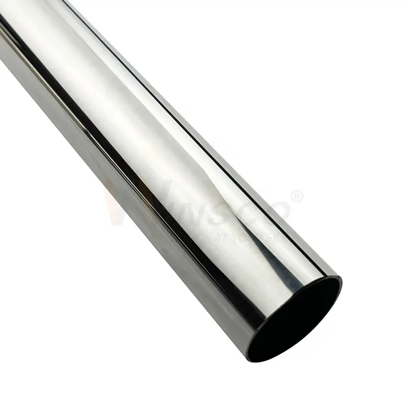 Qualità totale tubo in acciaio inossidabile a specchio di grado 201 dimensioni 50.8mm corrimano in tubo di acciaio inossidabile saldato a parete sottile da 1.5mm