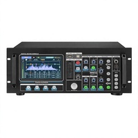 Console de mixage numérique 20 canaux, contrôleur DJ, amplificateur de puissance 2 x 800W, suppresseur de feedback intégré, égaliseur 5 bandes, écran tactile