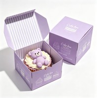 Boîte à gâteau de mariage personnalisée recyclable à la fraise, boîte à dessert au chocolat, boîte à donuts, boîte à gâteau de qualité alimentaire pour les petites entreprises
