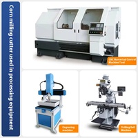 Acier au tungstène revêtu de diamant Usinage CNC Machine de gravure Panneau époxy en fibre de carbone ODM Fraise à maïs spéciale Queue d'aronde