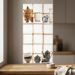 Azulejos de Pared de Cerámica Vistaar Glossy Digital Gray Bricks 30x45 3D para Cocina y Baño, 300x450mm, Diseño Café, Pulidos, para Exteriores - Product Image 1