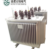 Transformateur triphasé immergé dans l'huile, entièrement scellé, à haute efficacité et à économie d'énergie, série YIYUE S13, 10 kVA-2000 kVA, 50/60 Hz