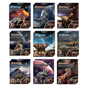 RTS STEM Toys K737 Dinosaur Archaeological dig Set 9 Diferentes Dinosaur Skeleton Excavation Dig Kits Arqueología Juguetes para niños - Product Image 6