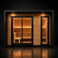Sauna Exterior Moderna para 2-4 Personas, Fabricada en China Continental