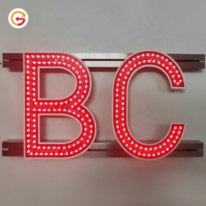 Giaguarsign produttore personalizzato Ultra sottile esterno elettronico LED segno luce pubblicità LED SMD bordo lettera segno cartele LED - Product Image 2