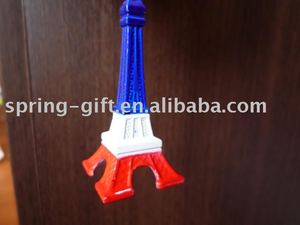 Nuovi souvenir francia bandiera design 3D portachiavi torre <span class=keywords><strong>Eiffel</strong></span> La <span class=keywords><strong>tour</strong></span> france craft 3 colori in 1 portachiavi - Product Image 2