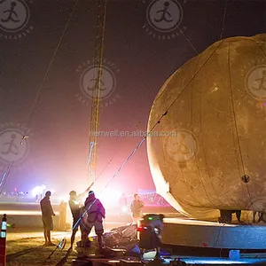 2023 Outdoor Giant Led aufblasbare Moon Ball aufblasbare Moon Globe für Dekoration Party