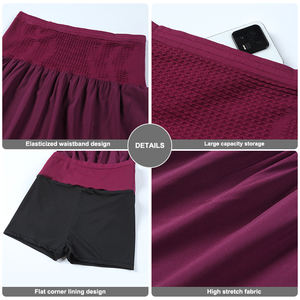 Pantaloncini da Trail Running da Uomo ad Asciugatura Rapida con Fodera Integrata Anti-Sfregamento per Fitness Allenamento Maratona e Sport con Tasca in Vita - Product Image 5