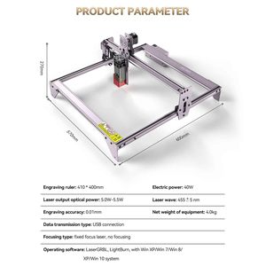 Máquina de Grabado Láser ATOMSTACK A5 Pro 40W, Kit de Grabador de Escritorio, Fresadora para Madera, Plástico, Goma, Metal, Acrílico, Pequeña - Product Image 6