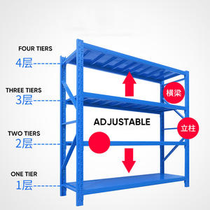 סופרמרקט 5-שכבתי מחסן מתכת ומדפים אחסון 200 ק "ג קורוזיה מוגן עבור מוצרים לערום - Product Image 2