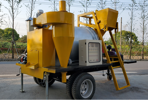 Mélangeur mobile SLJ-5 avec moteur et pompe à commande PLC, capacité de 3-5t/h, entièrement automatique, équipement de construction économe en énergie - Product Image 2