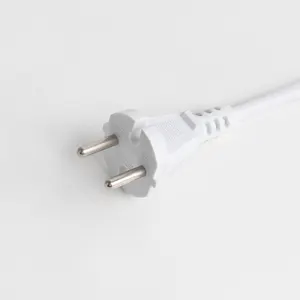 Kabel Daya kawat listrik Pvc fleksibel VDE Eu persetujuan kabel daya 2 Pin ke kabel timah Iec C17