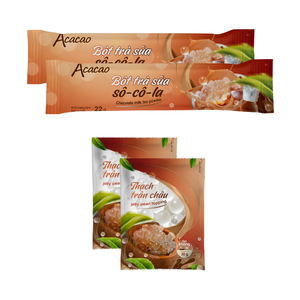 Bestprice Products Factory de Vietnam Acacao Instant Chocolate Powder_Milk Tea Flavor_Sugar Added Box OEM ODM Private Label - Product Image 4