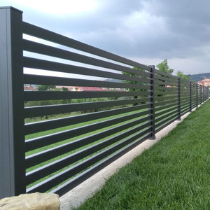 Panneaux de clôture en aluminium, montage DIY, installation facile, faible entretien, découpe sur mesure, clôture à lattes pour jardin - Product Image 1