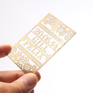 นามบัตรโลหะสแตนเลสสีเงินสีดำตัดด้วยเลเซอร์โลหะ NFC - Product Image 5