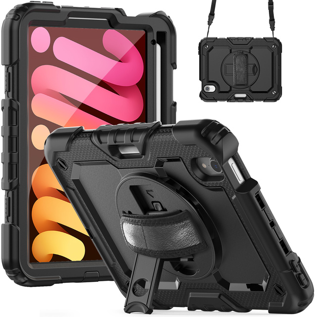 Premium Hard Plastic 360 Rotating Display Stand Shockproof Protective Cover for iPad Mini 4 5 6 7-Premium Tablet Case