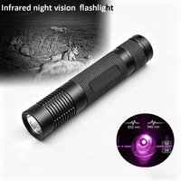 Lampe torche infrarouge Manta Ray S9 |   Puce SFH 850nm/940nm |   Lampe de poche de camping en aluminium étanche IP66, batterie rechargeable, faisceau de 0 à 200 m