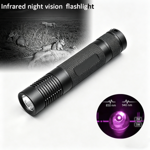 Linterna IR Manta Ray S9 |   Chip SFH 850nm/940nm |   Linterna <span class=keywords><strong>de</strong></span> Camping <span class=keywords><strong>de</strong></span> Aluminio Impermeable IP66 <span class=keywords><strong>con</strong></span> Batería Recargable y Alcance <span class=keywords><strong>de</strong></span> 0-200M - Product Image 2