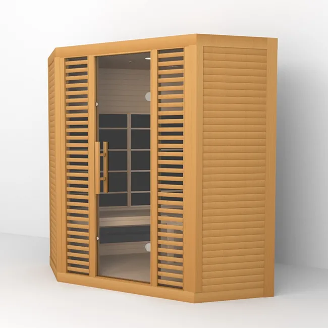 Aanvaardbaar Oem Home Infrarood Hout Sauna Infrarood Therapie Sauna Voor 5 Persoon