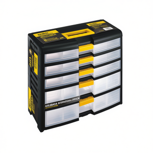 TTAKE Top Cab <b>Drawer</b> Unit Tool Containers 5 Tier <b>Plastic</b> Storage With Clear <b>Drawers</b> For Workshop Organization - Product Image 2