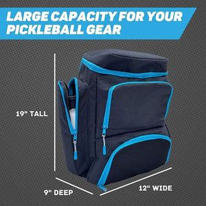Échantillon gratuit : Sacs à dos de sport personnalisés pour raquettes de pickleball, sacs de transport pour raquettes de sport - Product Image 2