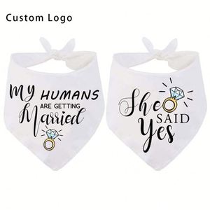 Bandanas pour chiens personnalisées écologiques avec logo, foulards triangulaires à carreaux tendance pour événements de team building - Product Image 1