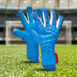 Guantes de Portero Unisex con Logotipo Personalizado, Agarre Fuerte, Diseño Antideslizante, Corte Negativo, Material de Látex, Cierre de Gancho y Bucle de Alta Calidad - Product Image 3