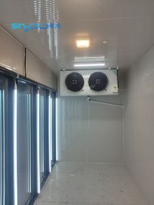 Présentoir de supermarché personnalisé pour chambre froide porte vitrée avec cadre de porte réfrigéré pour marcheur dans un congélateur plus frais - Product Image 5