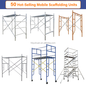 Phong cách tối giản Bền và di động hoàn chỉnh thiết lập thép <span class=keywords><strong>9M</strong></span> giàn giáo di động với bánh xe khóa cho khách sạn xây dựng - Product Image 2