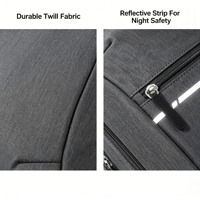 Sac à dos professionnel personnalisé de haute qualité pour ordinateur portable, résistant à l'eau, conception OEM ODM, sac d'école pour étudiants, réfléchissant