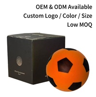 Ballon de football silencieux en mousse PU taille 7 (29,5 po) antidérapant, contrôle sûr, vente en gros, pour entraînement en salle