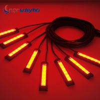 Haute luminosité huit gousses RVB couleur lumière de roche avec la télécommande sans fil de l'usine pour VTT/UTV/Offroad/ buggy lumière de roche