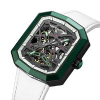Nouveau squelette de synchronisation creux de luxe RM mode personnalisée lumineuse automatique montres carrées pour hommes femmes 2022