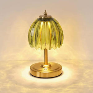VINTAGE Tulip Table Lamp 5200mAh <b>Battery</b> Touch Control Cordless 3 Colors Dimmable Rechargeable Decoration LAMPARA DE MESA - Product Image 6
