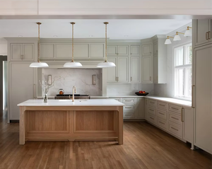 <span class=keywords><strong>Cuisine</strong></span> moderne modulaire en contreplaqué avec plan <span class=keywords><strong>de</strong></span> travail en résine solide, étanche et intégrée, pour appartement et projet résidentiel - Product Image 2