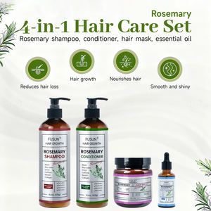 مجموعة العناية بالشعر بالروزماري من المصنع الأصلي مكونة من 4 قطع: شامبو وبلسم بالروزماري والأعشاب والنعناع المرطب لإصلاح الشعر - Product Image 4