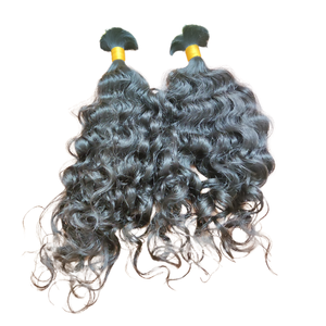 Extensiones de cabello indio virgen de calidad 100%, tejido rizado ondulado Natural, cabello humano virgen crudo, cabello Remy, precio de fábrica al por mayor - Product Image 3