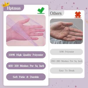 มุ้งครอบเตียงแบบพับได้ พร้อมโครงเหล็กเดี่ยวแบบขายส่ง RTS รุ่นใหม่ ผ้ามุ้งกันยุงแบบหนาแน่นพิเศษ - Product Image 6