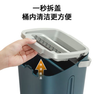 Mopa Plana de Microfibra de 33 cm, Limpieza con Manos Libres, Sin Manchas de Agua, Limpiador de Pisos - Product Image 4