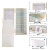 Mixed Tissue & Cell for Students Teaching and Lab Study Middle School Biology Slide Kit 25 Pcs Set Prepared Slides ISO