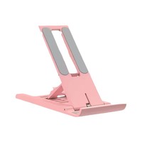 Support de téléphone de bureau pliable en ABS - Support réglable ultra-fin pour smartphone et tablette, support universel portable