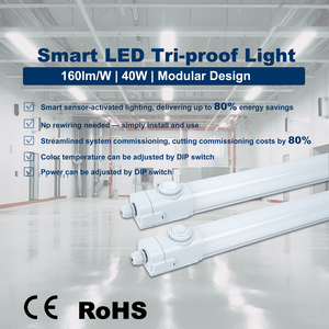 Năng lượng hiệu quả thông minh <span class=keywords><strong>LED</strong></span> tri-proof Ánh Sáng IP65 không thấm nước PIR cảm biến chuyển động điều khiển hơi tuyến tính ánh sáng chặt chẽ lịch thi đấu - Product Image 2