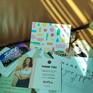 การ์ดขอบคุณสำหรับธุรกิจขนาดเล็กบัตรของขวัญโปสการ์ดกระดาษโลโก้ที่กำหนดเองได้ - Product Image 6