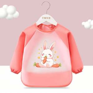 Baberos Impermeables de Manga Larga de EVA, Anti-Suciedad, con Dibujos Animados para Bebés, con Botones, para Comer, Cuidado Infantil - Product Image 5