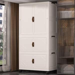 Armoire de rangement pliable en plastique multicouche pour vêtements, idéale pour chambre de bébé ou salon en <span class=keywords><strong>location</strong></span> - Product Image 3
