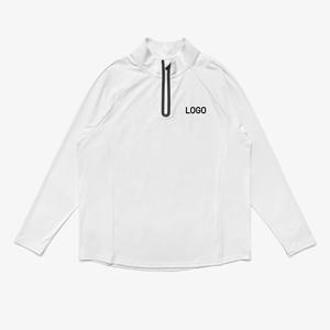 قمصان رياضية بسحاب ربعي عالية المرونة بشعار مخصص سريعة الجفاف للجولف والرياضة ضيقة بأكمام طويلة - Product Image 6