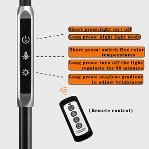 Lampe de bureau moderne en métal avec projecteur d'étoiles, contrôle tactile, éclairage LED réglable pour les salles de lecture - Product Image 3