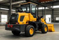 Chargeuse sur pneus compacte de 1,5 tonne de capacité nominale avec godet de 0,6 m³ pour la manutention des matériaux agricoles et de construction, flexible et compacte