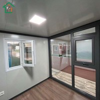 Préfabriqué Modulaire Plage Portable Cabine Bungalow Minuscule Premade DIY Flatpack Acier Kit Conteneur Extensible Maison