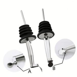 Wine Pourers Bar Accessories <b>Bottle</b> Wholesale Stainless Steel 1 Piece Opp 2 in 1 Wine <b>Cork</b> and Pour 15 Ml Pourer Wine 1000PCS - Product Image 2